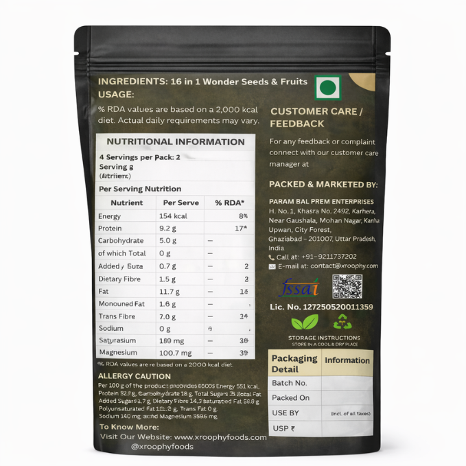 16 in 1 wonder seeds and Fruits