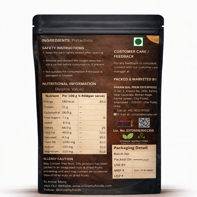 Xroophy Royal Pistachios Jumbo & Naturally Flavored