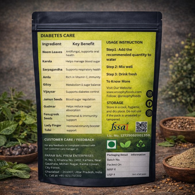 Xroophy Neem Karela Jamun Healthy Drink