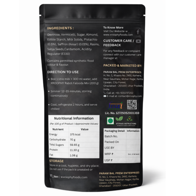 Xroophy Falooda Rabdi Dessert Mix