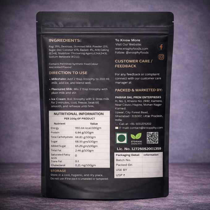 Xroophy Thick Milk Ragi Badam Mix