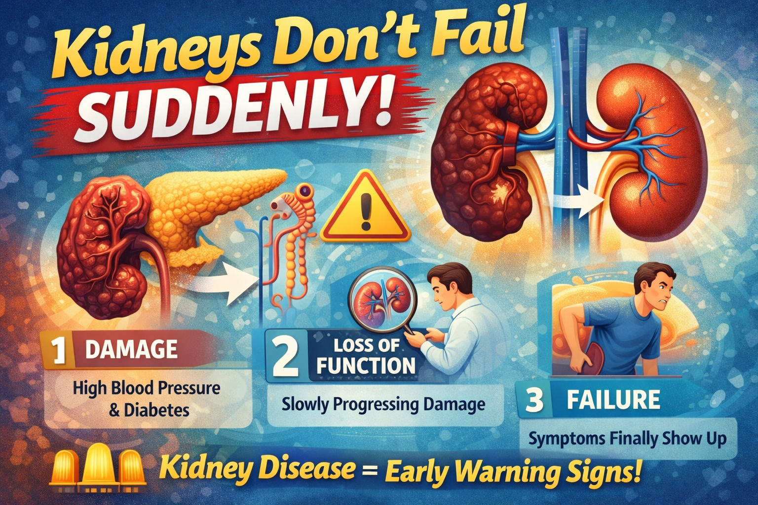 Kidneys Don’t Fail Suddenly!