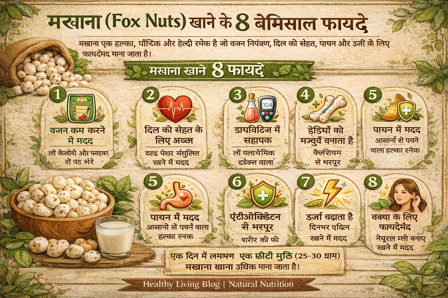 Makhana Benefits: मखाना (Fox Nuts) खाने के 8 बेमिसाल फायदे