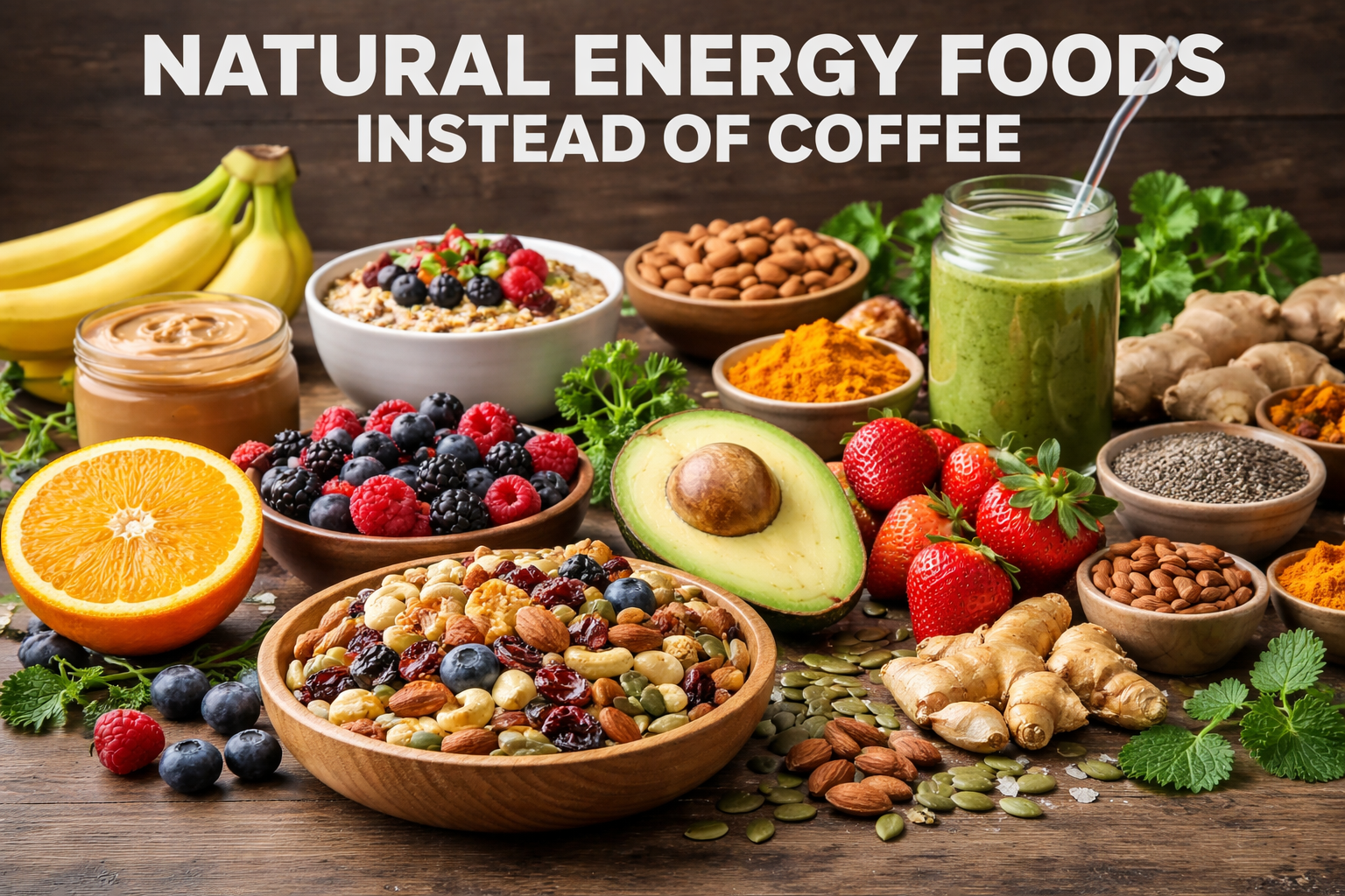 Natural Energy Foods Instead of Coffee