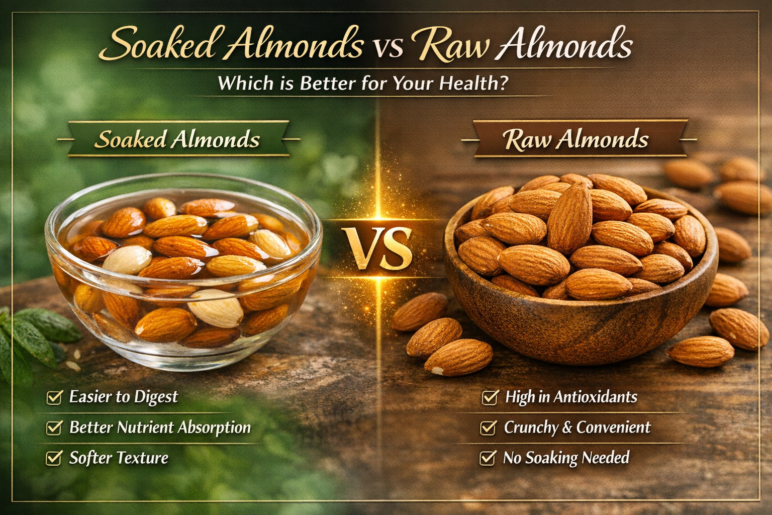Soaked Almonds vs Raw Almonds: Which Is Better for Your Health?