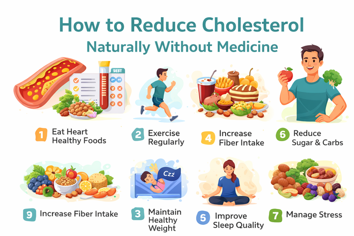 How to Reduce Cholesterol Naturally Without Medicine?