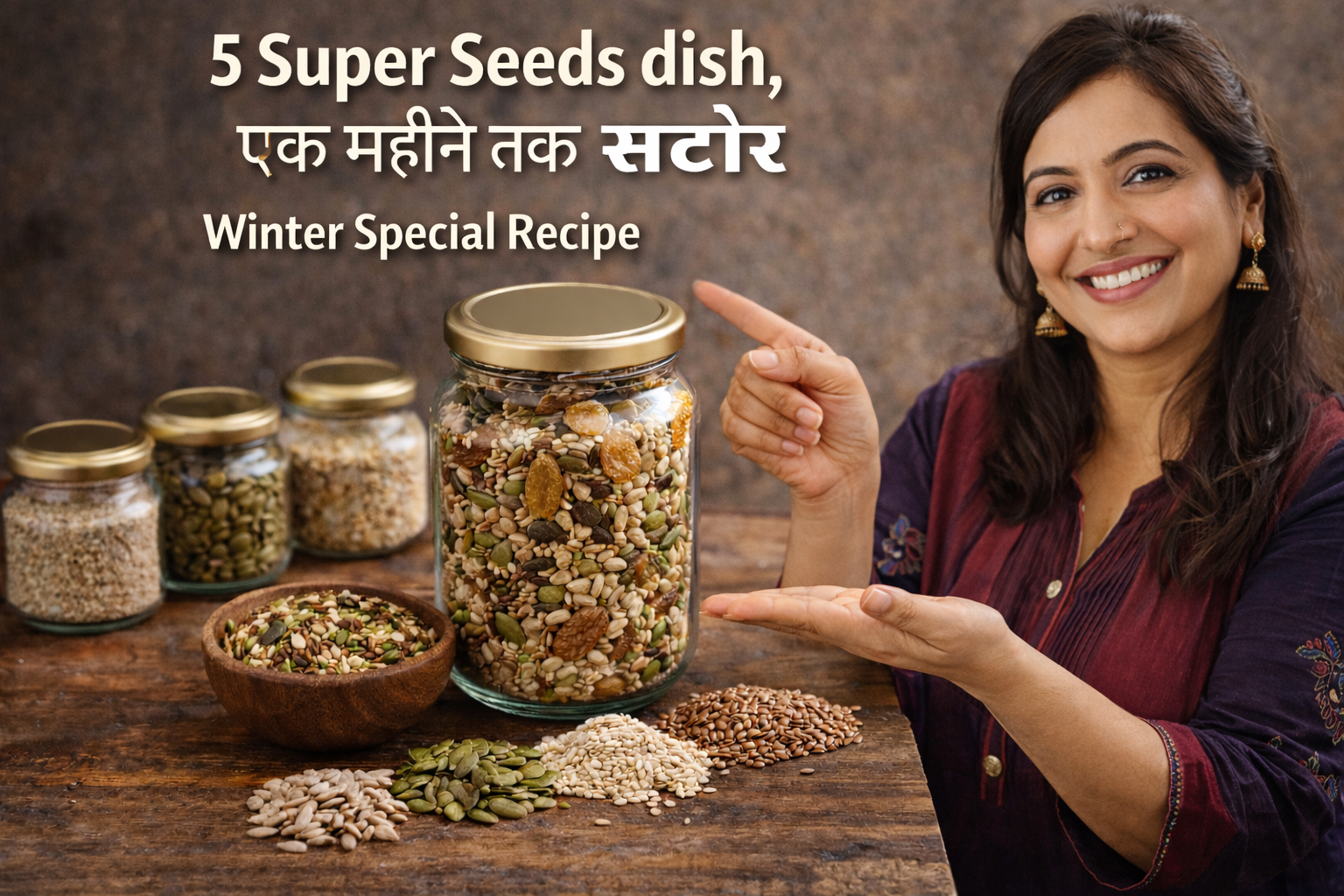 5 Super Seeds dish, एक महीने तक स्टोर, Winter Special Recipe