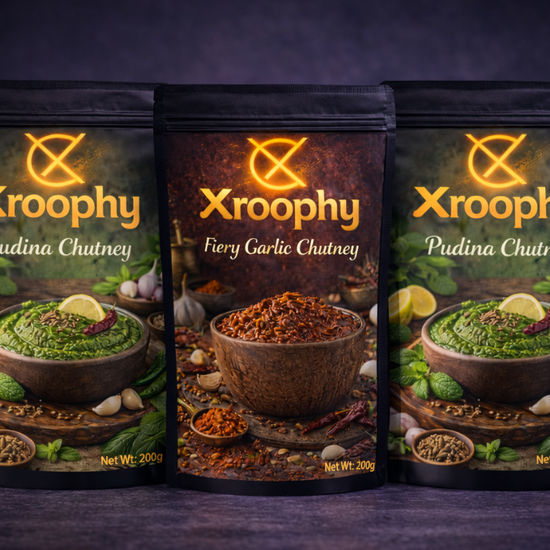 Zesty Pudina Chutney and Garlic Chutney Combo Indian Dip and Spread – Xroophy Foods