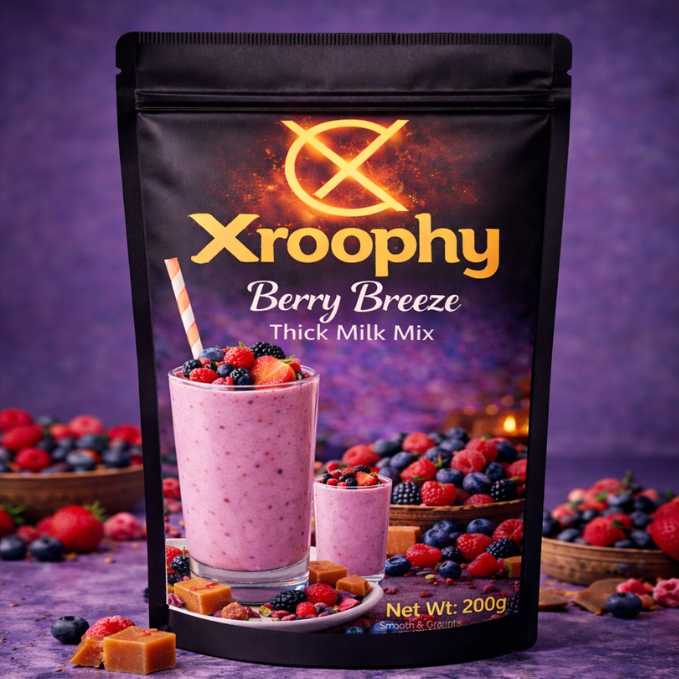 Xroophy Thick Milk Berry Breeze Mix Smooth & Fruity