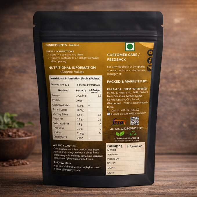 Xroophy Premium Afghan Raisins