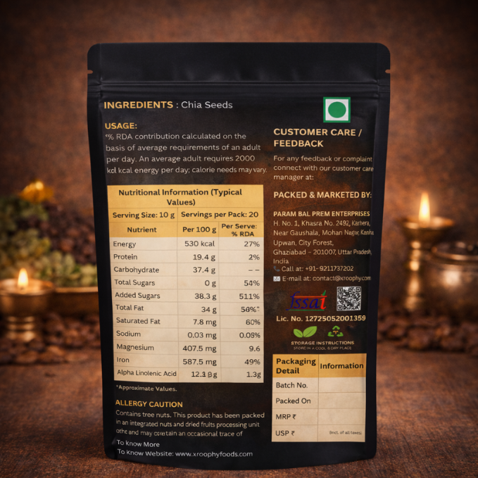 Xroophy Premium Chia Seeds