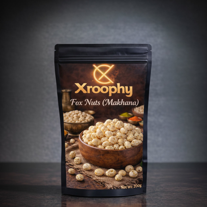 Xroophy Fox Nuts Natural, Light & Crispy (Makhana)