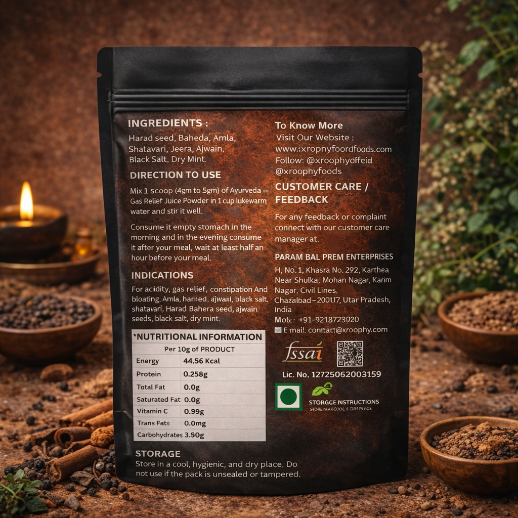 Xroophy Gas Relief Ayurveda