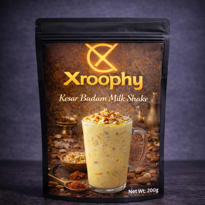 Xroophy Milik Kesar Badam Shake