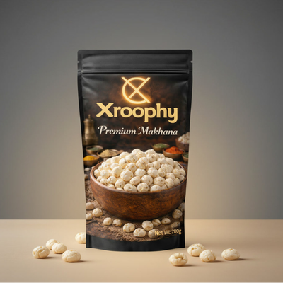 Premium Makhana Fox Nuts Crunchy Healthy Roasted Snack Low Calorie Snack – Xroophy Foods