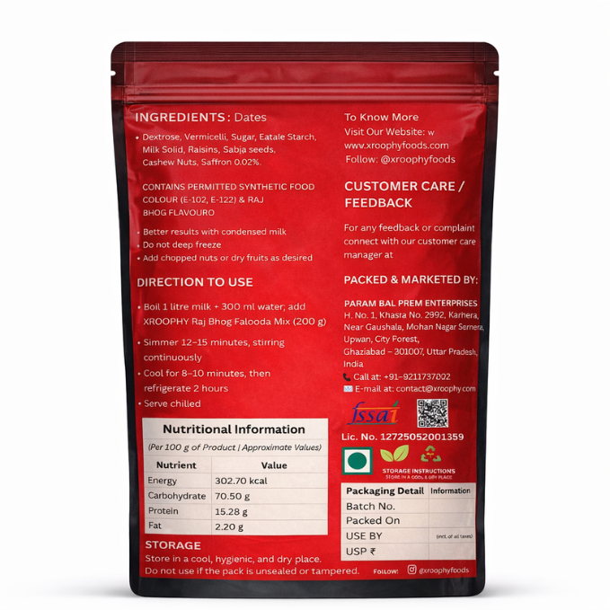 Xroophy Falooda Raj Bhog Dessert Mix