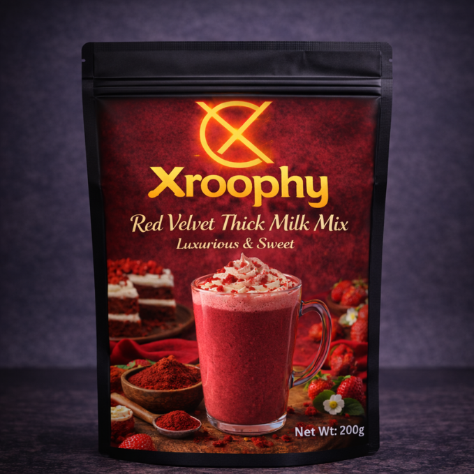Xroophy Thick Milk Red Velvet Mix Luxurious & Sweet