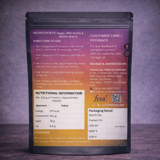 Xroophy Milik Rose Shake Mix Aromatic & Classic