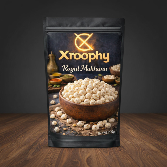 Xroophy Royal Makhana Handpicked & Nutrient-Rich