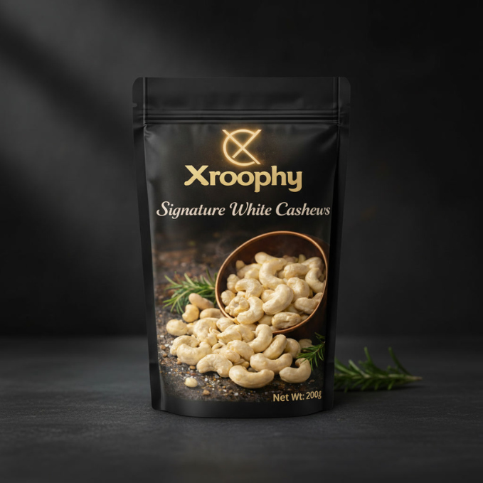 Xroophy Signature Cashews Whole, Crunchy & Handpicked (Kaju)